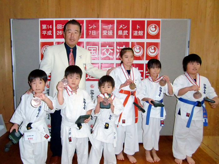 第14回オープントーナメント 全四国交流空手道選手権大会・入賞者