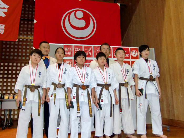 第14回オープントーナメント 全四国交流空手道選手権大会・入賞者