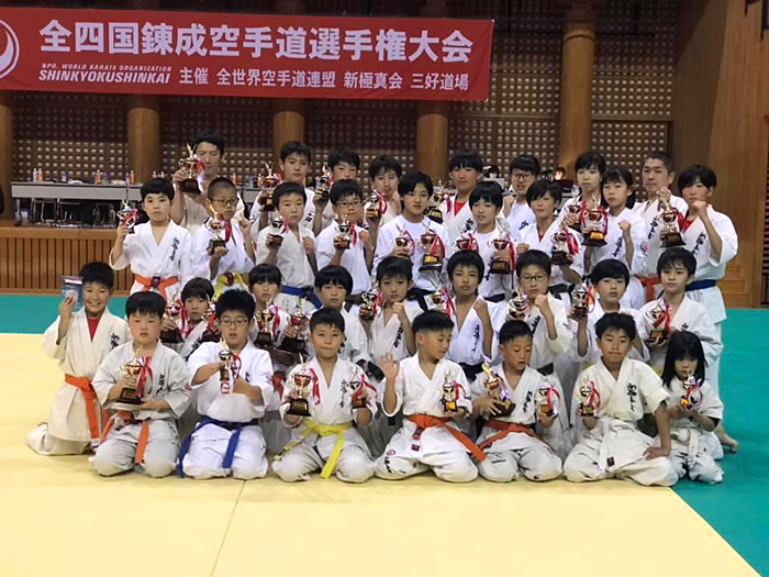 第19回オープントーナメント 全四国錬成空手道選手権大会・入賞者