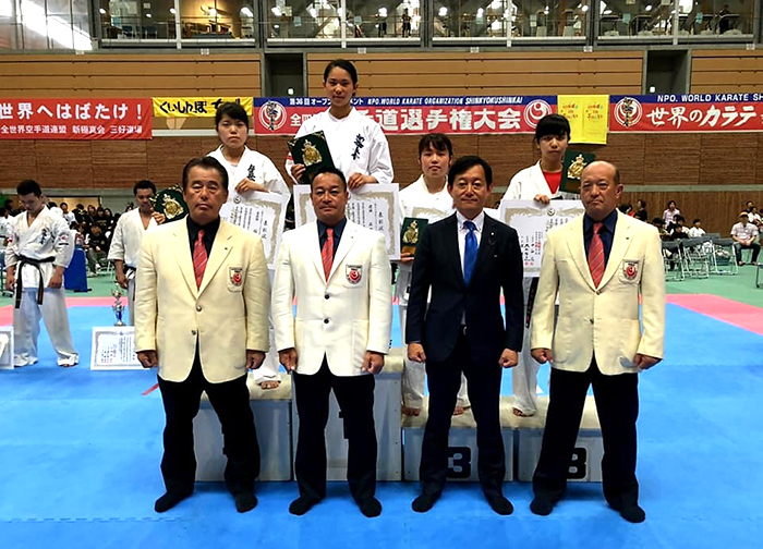 第36回オープントーナメント 全四国空手道選手権大会 入賞者一覧