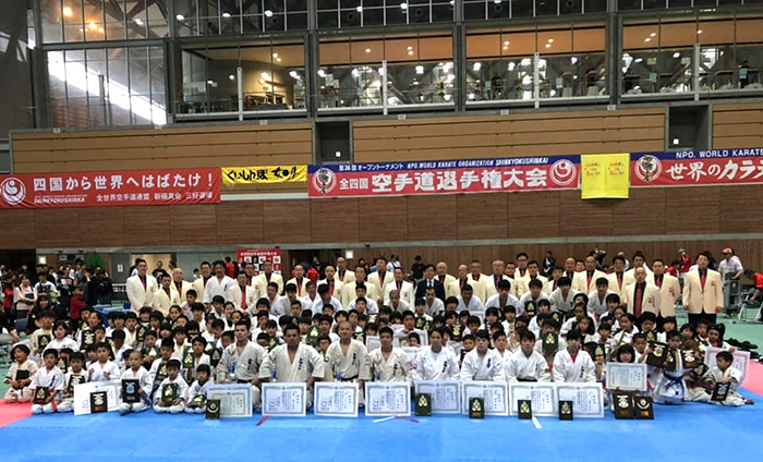第36回オープントーナメント 全四国空手道選手権大会 入賞者一覧