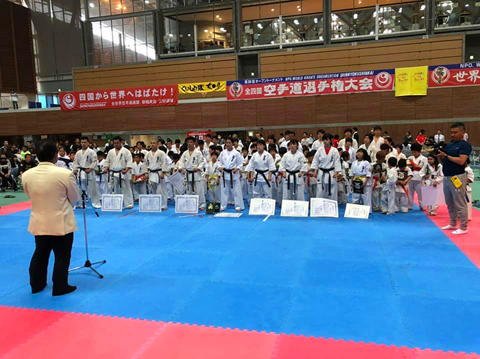 第36回オープントーナメント 全四国空手道選手権大会 入賞者一覧